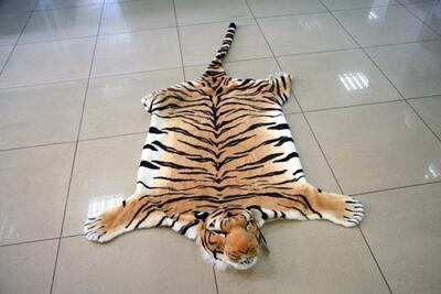 TCP110BR Тигр коричневый, лежит (110 см)